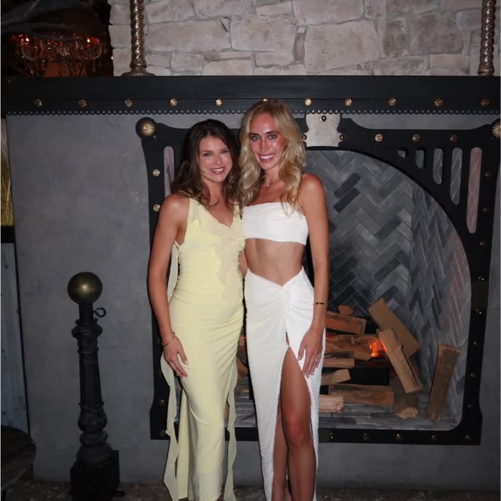 Oh Polly Cream Halter Two-Piece Set - Picture 3 of 6